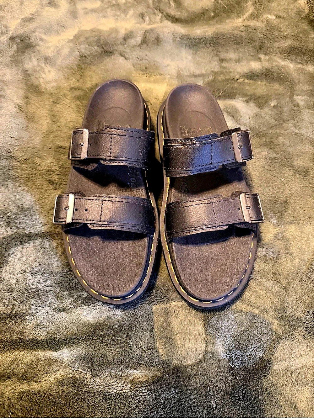 Dr. Martens Gryphon Strap Sandals Platform Sandals in Black